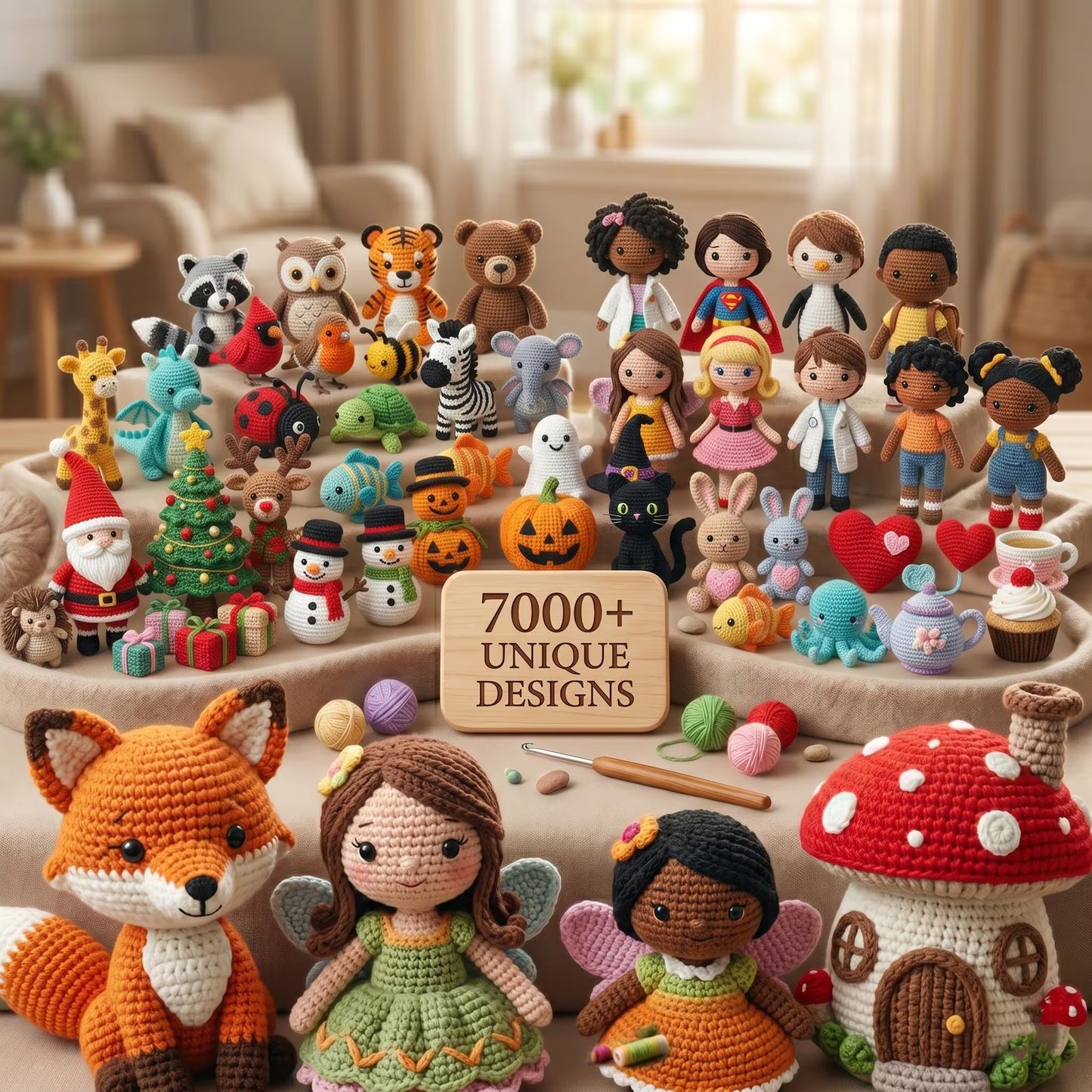 7000+ Amigurumi Crochet Patterns Bundle