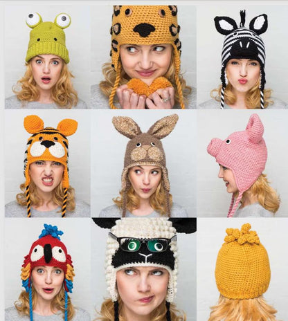 15 Crocheted Animal Hats Crochet Patterns