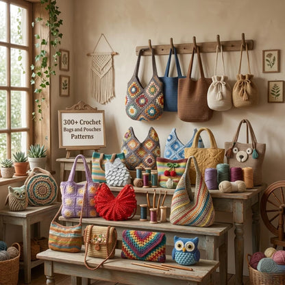 300+ Crochet Bag Pattern Bundle