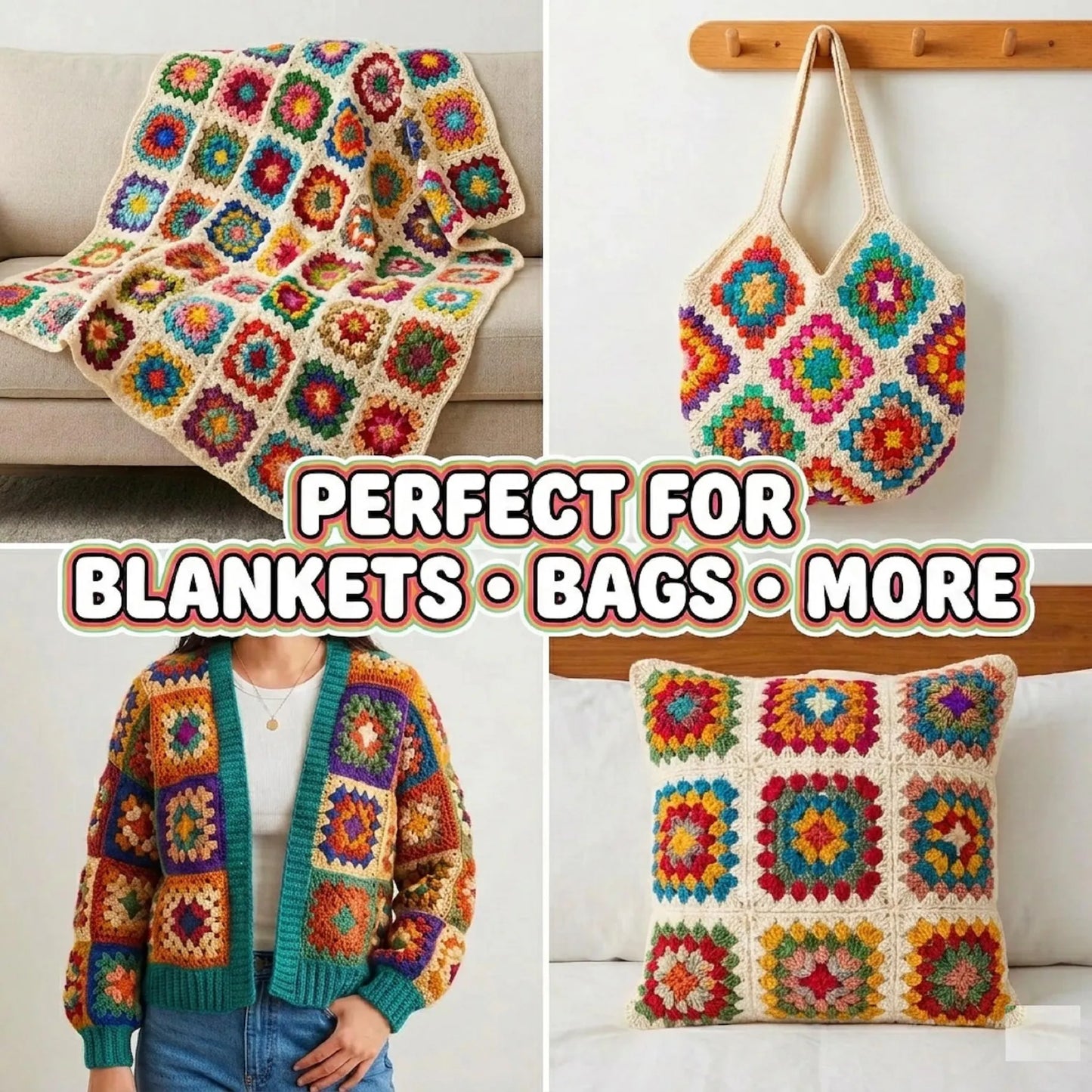 2000+ Crochet Granny Square Patterns Bundle
