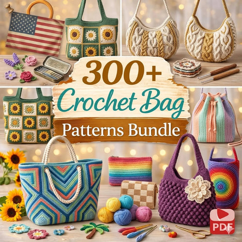 300+ Crochet Bag Pattern Bundle