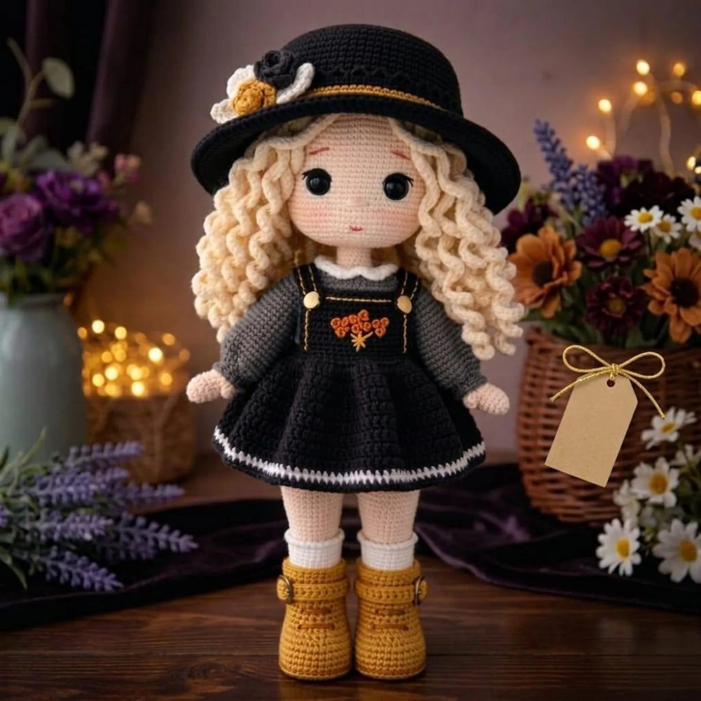 Amigurumi Crochet Doll Pattern, 30cm Handmade Girl Doll Tutorial