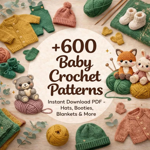 600+ Baby Crochet Patterns Bundle