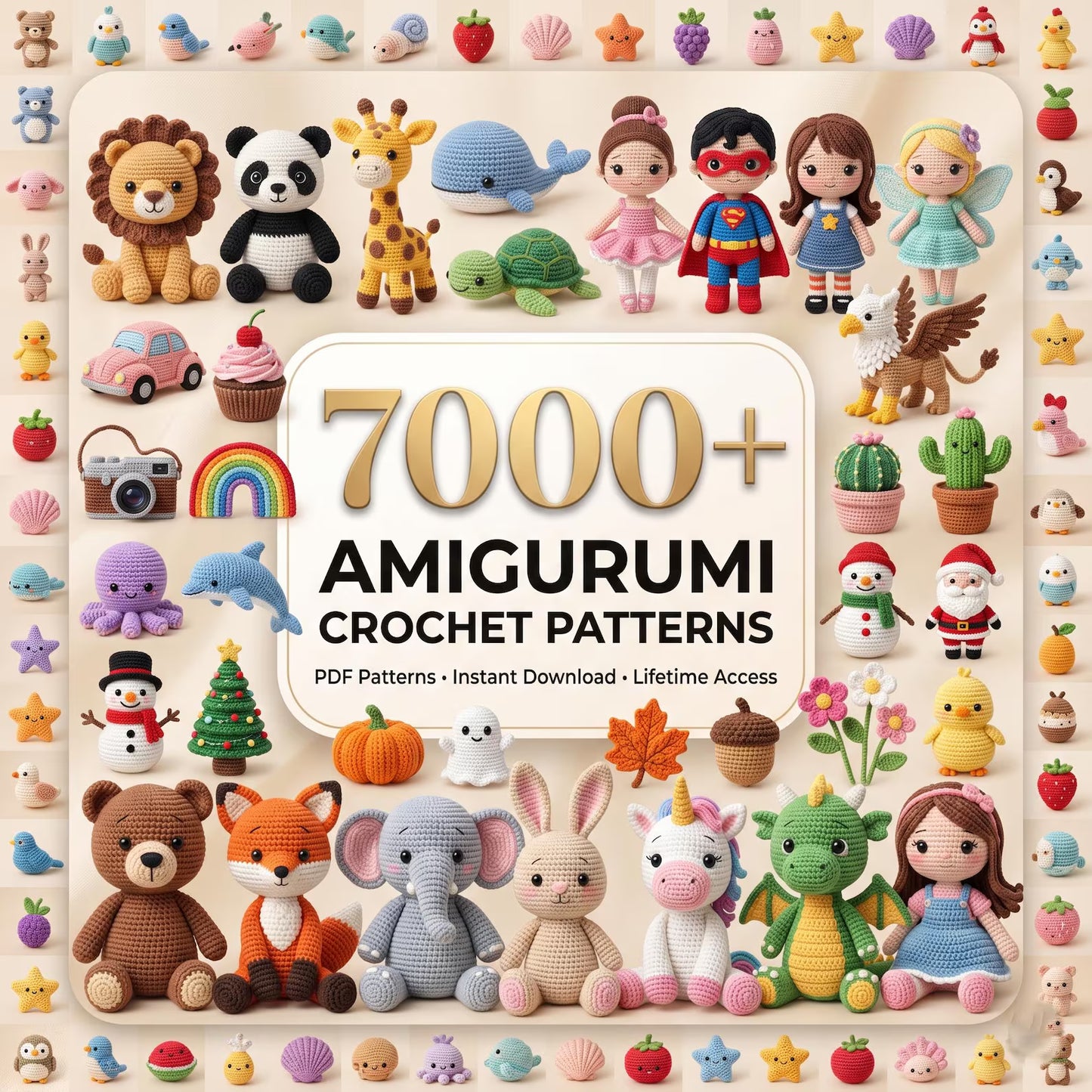 7000+ Amigurumi Crochet Patterns Bundle