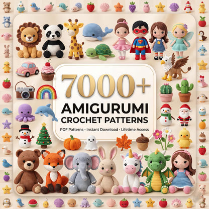 7000+ Amigurumi Crochet Patterns Bundle