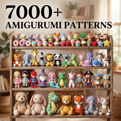 7000+ Amigurumi Crochet Patterns Bundle
