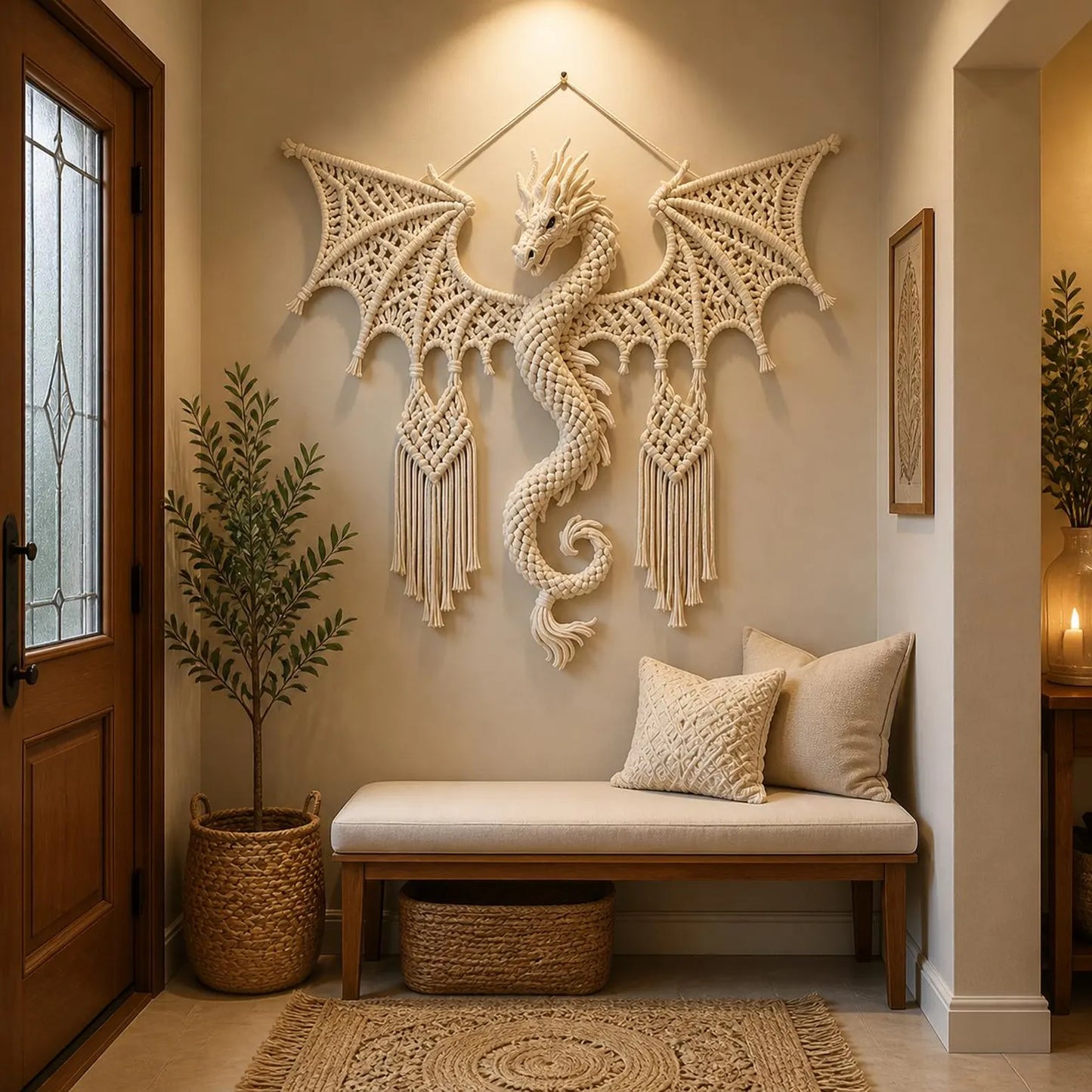 Crochet Dragon Wall Hanging Pattern