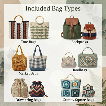 300+ Crochet Bag Pattern Bundle