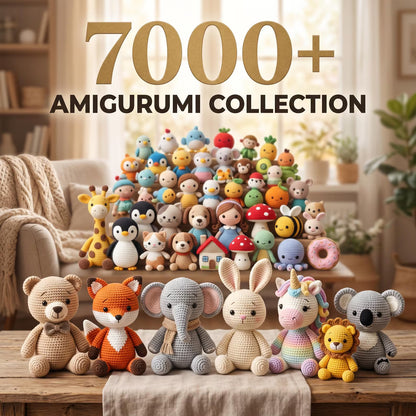 7000+ Amigurumi Crochet Patterns Bundle