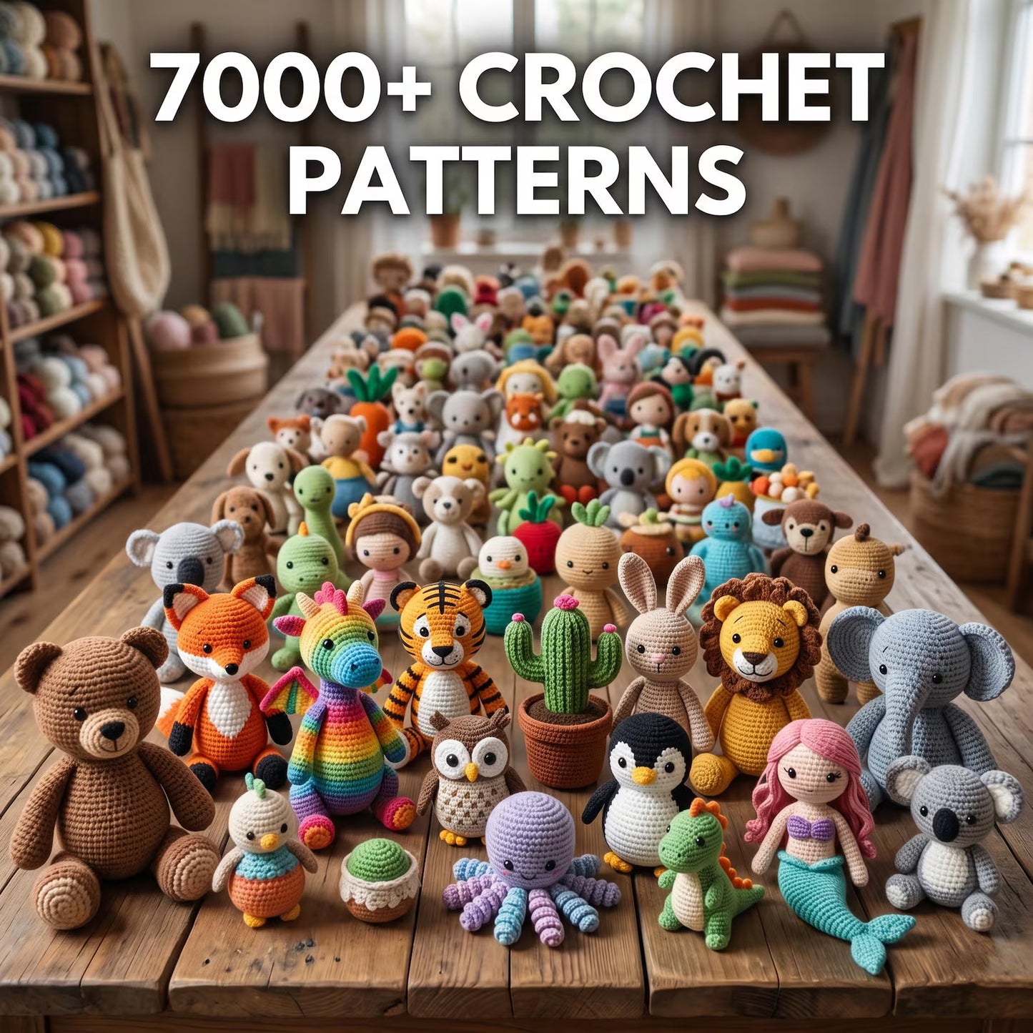 7000+ Amigurumi Crochet Patterns Bundle