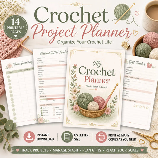 Printable Crochet Project Planner