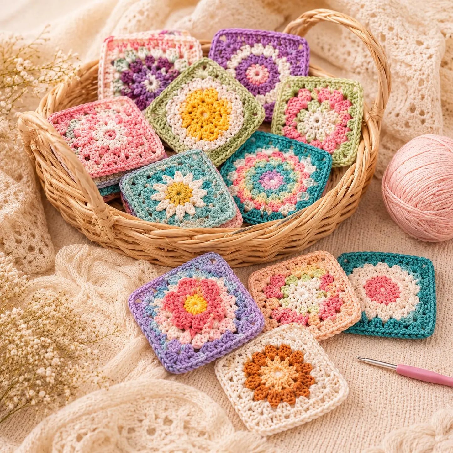 2000+ Crochet Granny Square Patterns Bundle