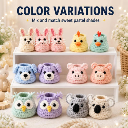 Animal Shoe Crochet Pattern Bundle