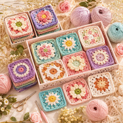 2000+ Crochet Granny Square Patterns Bundle